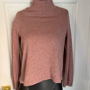 Women's Pink Turtleneck Sweater - Madewell